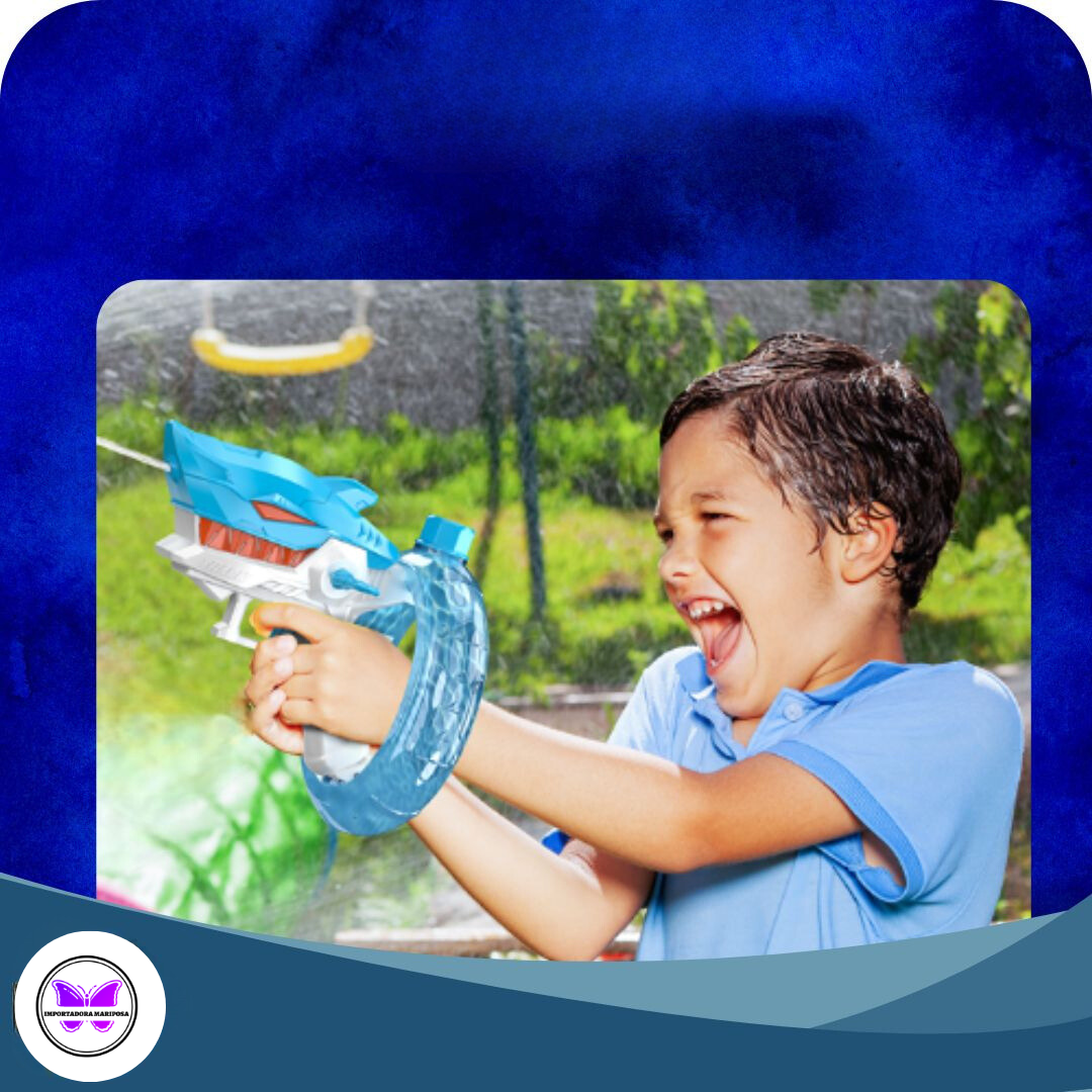 SharksGun™ Pistola de agua automática de Megalodón 🦈💧